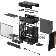 Корпус DeepCool CL660, Midi-Tower, чёрный, 2 x 120 мм