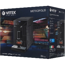 Кофемашина автоматическая Vitek Metropolis VT-8700 черный, зерновой кофе, 1.2 л, 1350 Вт, 20 Бар