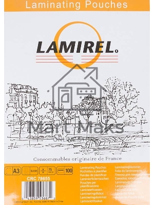 Пленка для ламинирования Lamirel 75мкм A3 (100шт) (LA-78655)