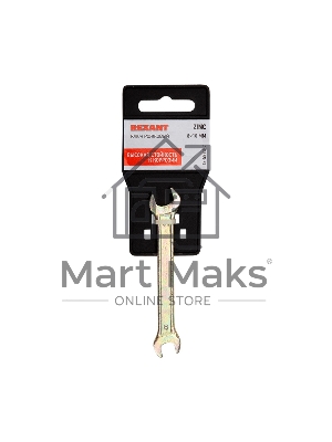 Ключ гаечный рожковый Rexant 8х10 мм, желтый цинк