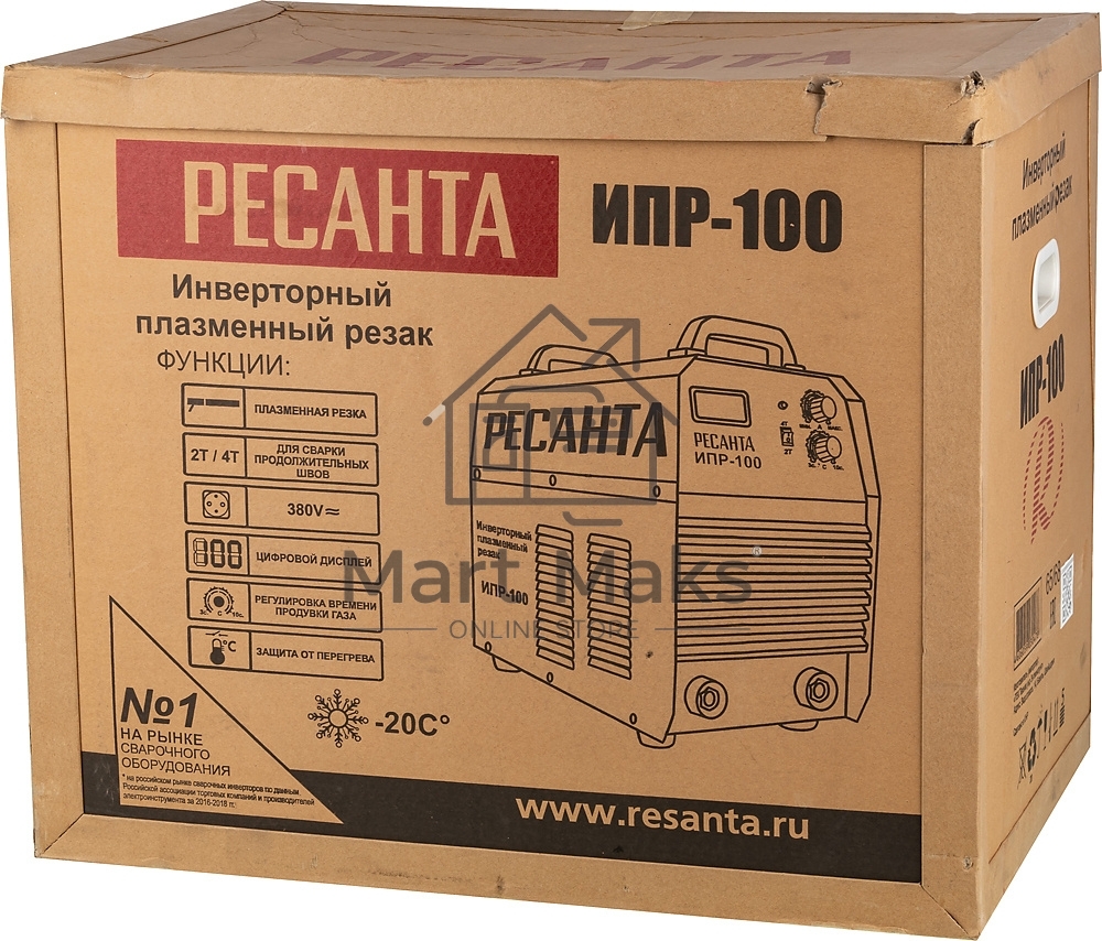 Резак плазменный Ресанта ИПР-100 инвертор CUT
