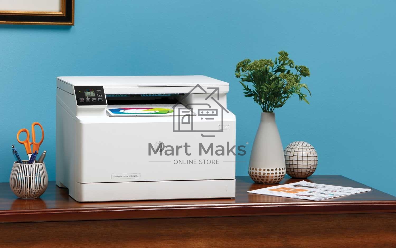 МФУ лазерный HP Color LaserJet Pro MFP M182n (7KW54A), A4, цветной, печ. до 16 стр/мин., 600 x 600 dpi (печать) 1200x1200dpi (скан.), USB, RJ-45, Air Print, Mopria