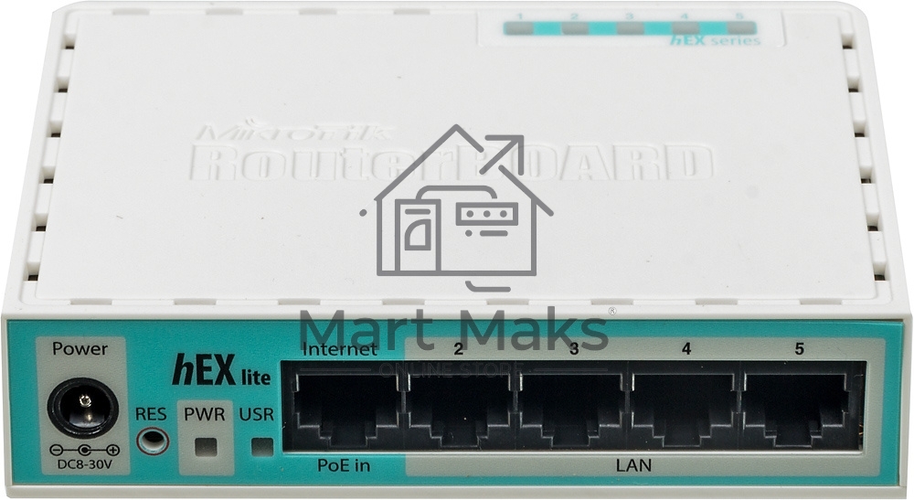 Маршрутизатор MikroTik RB750r2 hEX lite 5x10/100 Mbps