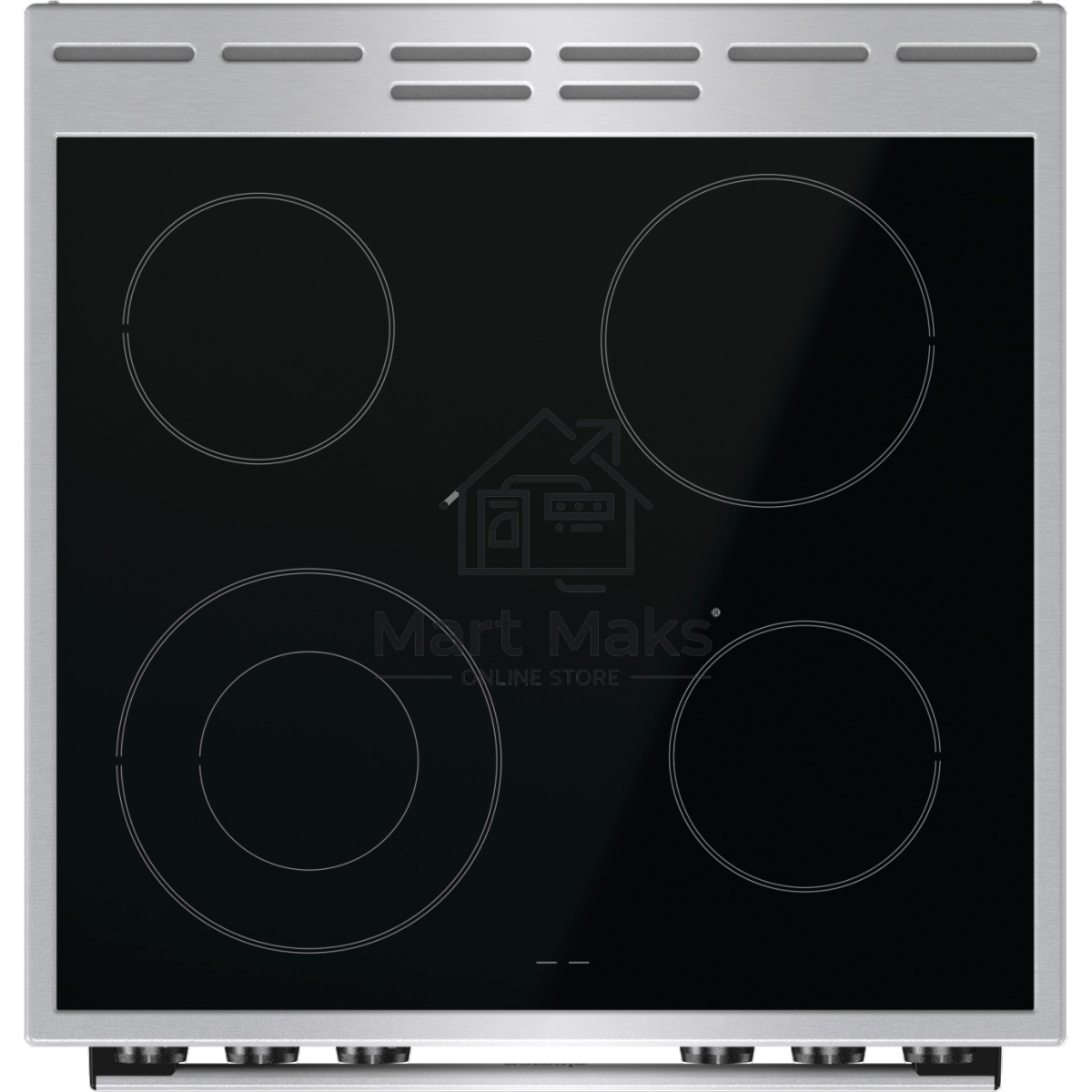 Плита электрическая Gorenje GECS6C70XC серебристый, конфорок 4 электрических, духовка 71 л, 60 см x 85 см x 60 см