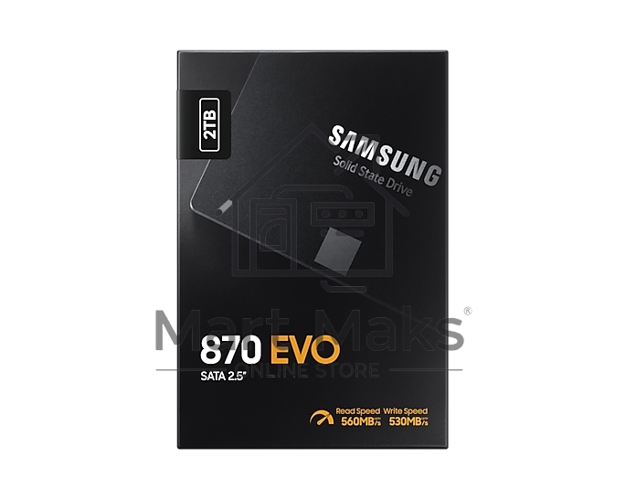 Накопитель SSD Samsung 870 EVO, 2TB, SATA III, 2.5