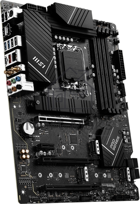 Материнская плата MSI PRO Z790-P WIFI, LGA 1700, Intel Z790, 4xDDR5, 6xSATA, 4xM.2, 1xPCIe 5.0 x16, 1xPCIe 4.0 x16, 1xPCIe 3.0 x16, 1xPCIe x1, 1xHDMI, 1xDP, 1x2.5Gb LAN, 4xUSB-A 2.0, 2xUSB-A 3.2 Gen 1, 1xUSB-A 3.2 Gen 2, 1xUSB-C 3.2 Gen 2x2, 6x3.5мм, 7.1,