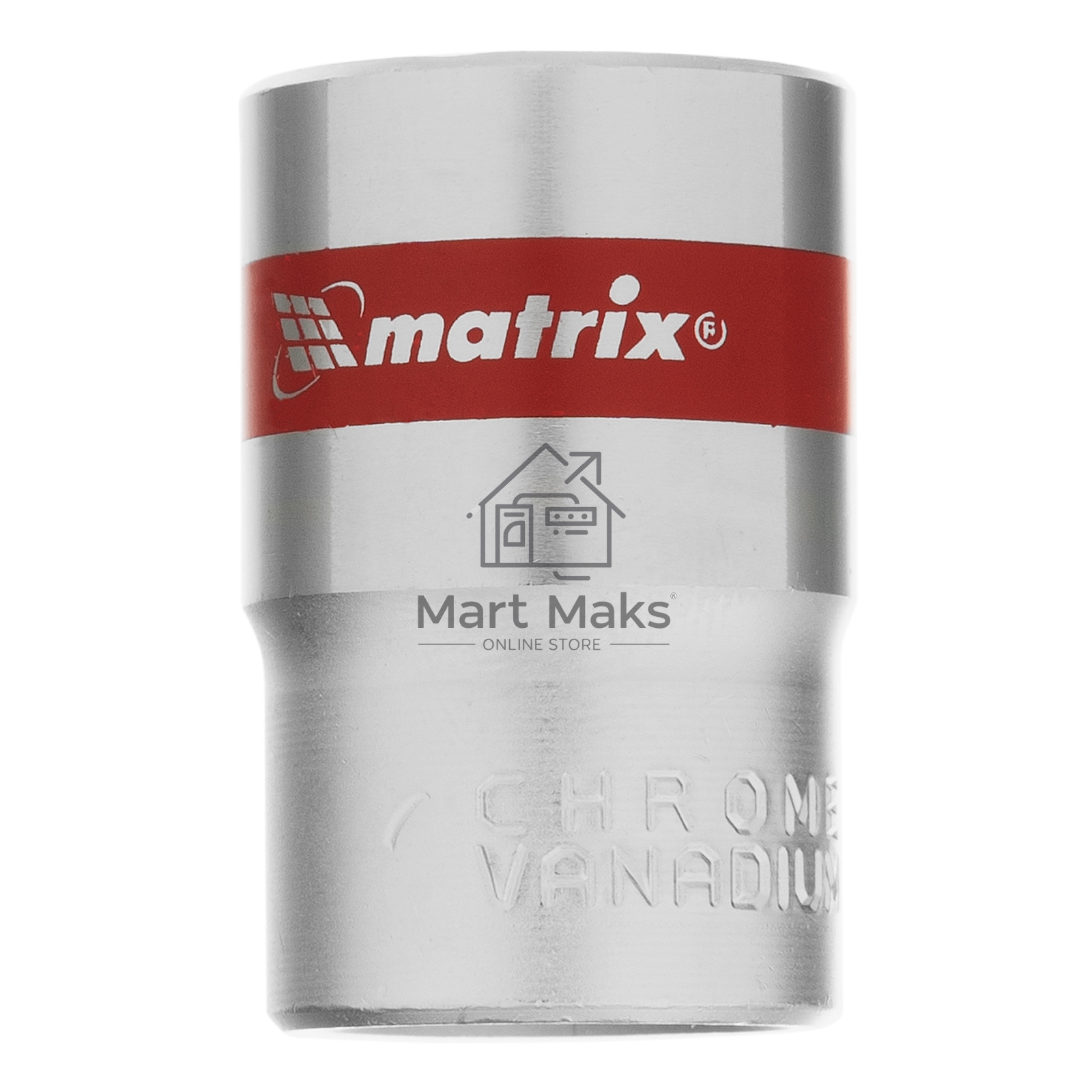 Головка торцевая Matrix, 18 мм, 6-гранная, CrV, под квадрат 1/2