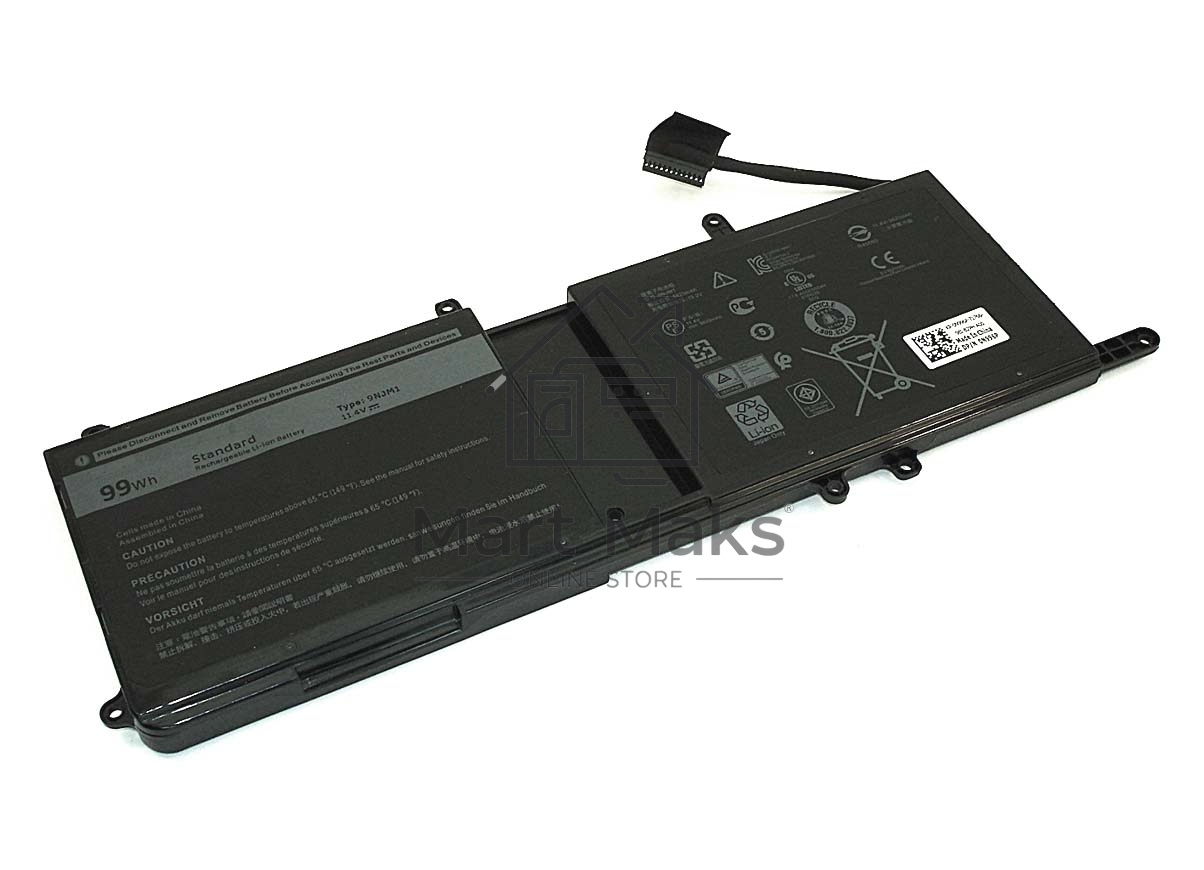 Аккумуляторная батарея для ноутбука Dell Alienware 15 2018 11.4V 8333 mAh