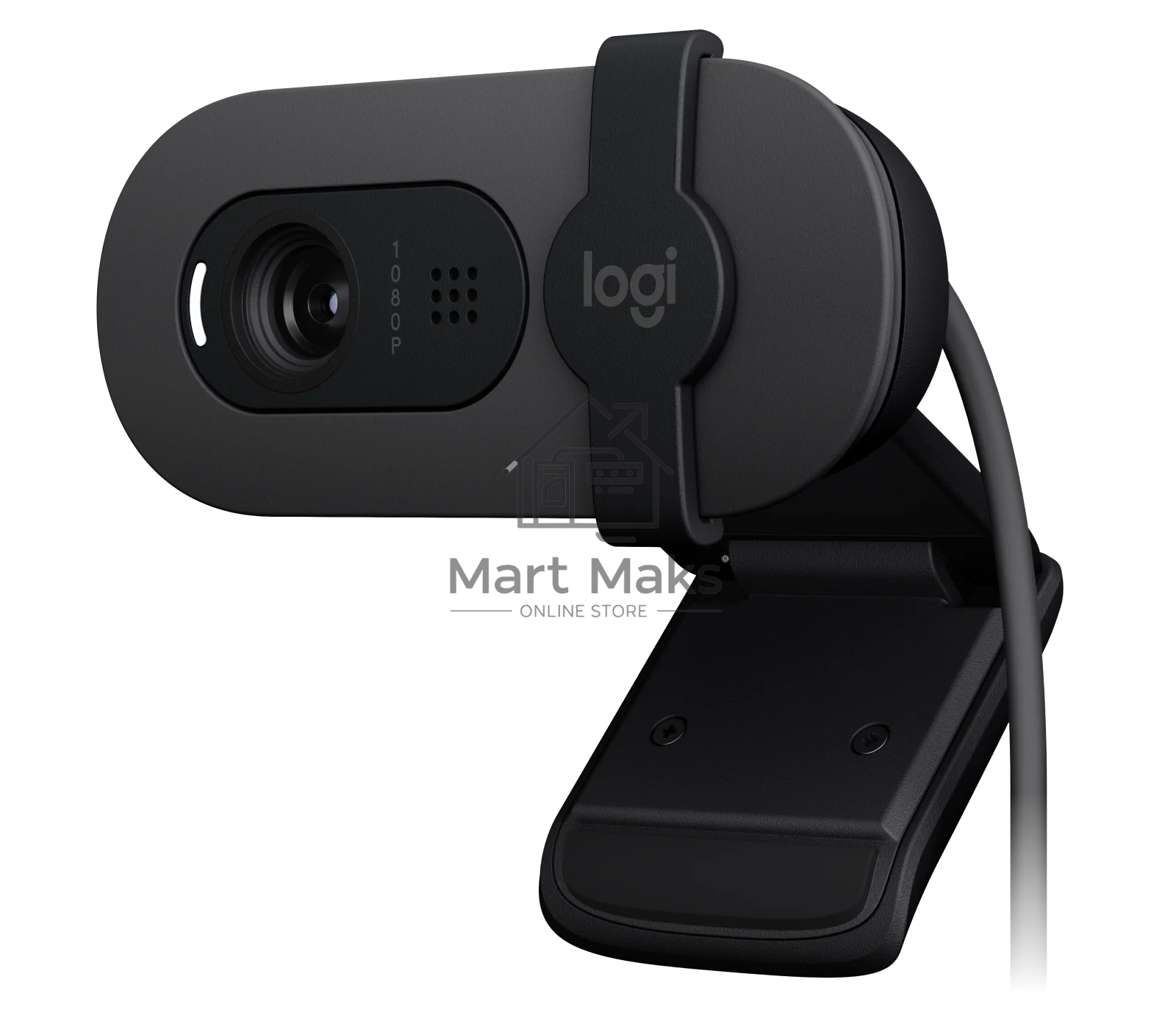 Веб-камера Logitech Webcam Brio 100, 1920x1080, OFF-WHITE, защитная шторка, 960-001617