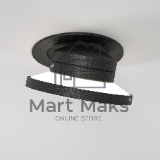 Встраиваемый светодиодный светильник 25084/LED 6W 4000K чёрный