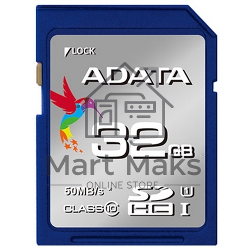 Флеш карта SDHC 32Gb Class10 AData ASDH32GUICL10-R Ultra speed 