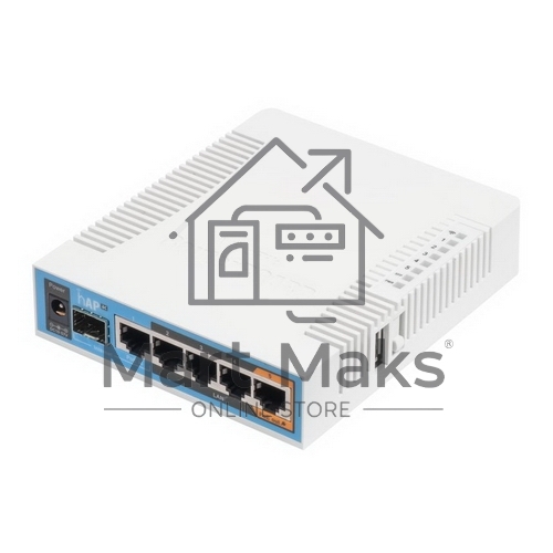 Сетевое оборудование MikroTik RB962UiGS-5HacT2HnT Роутер 2.4+5ГГц, 802.11a/b/g/n/ac, 5x Ethernet 1G, 1x SFP