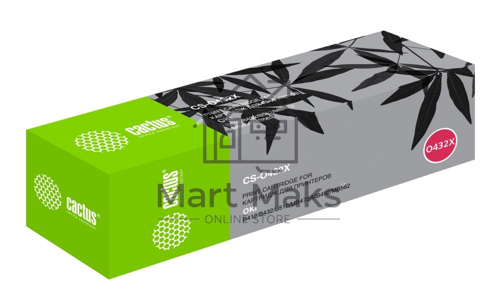 Картридж лазерный Cactus CS-O432X 45807120 черный (7000 стр.) для Oki B432/MB492