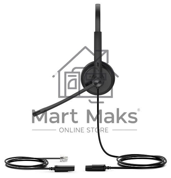 Гарнитура YEALINK YHS34 Dual Дуо, Проводная, HD звук, QD, RJ9, шт