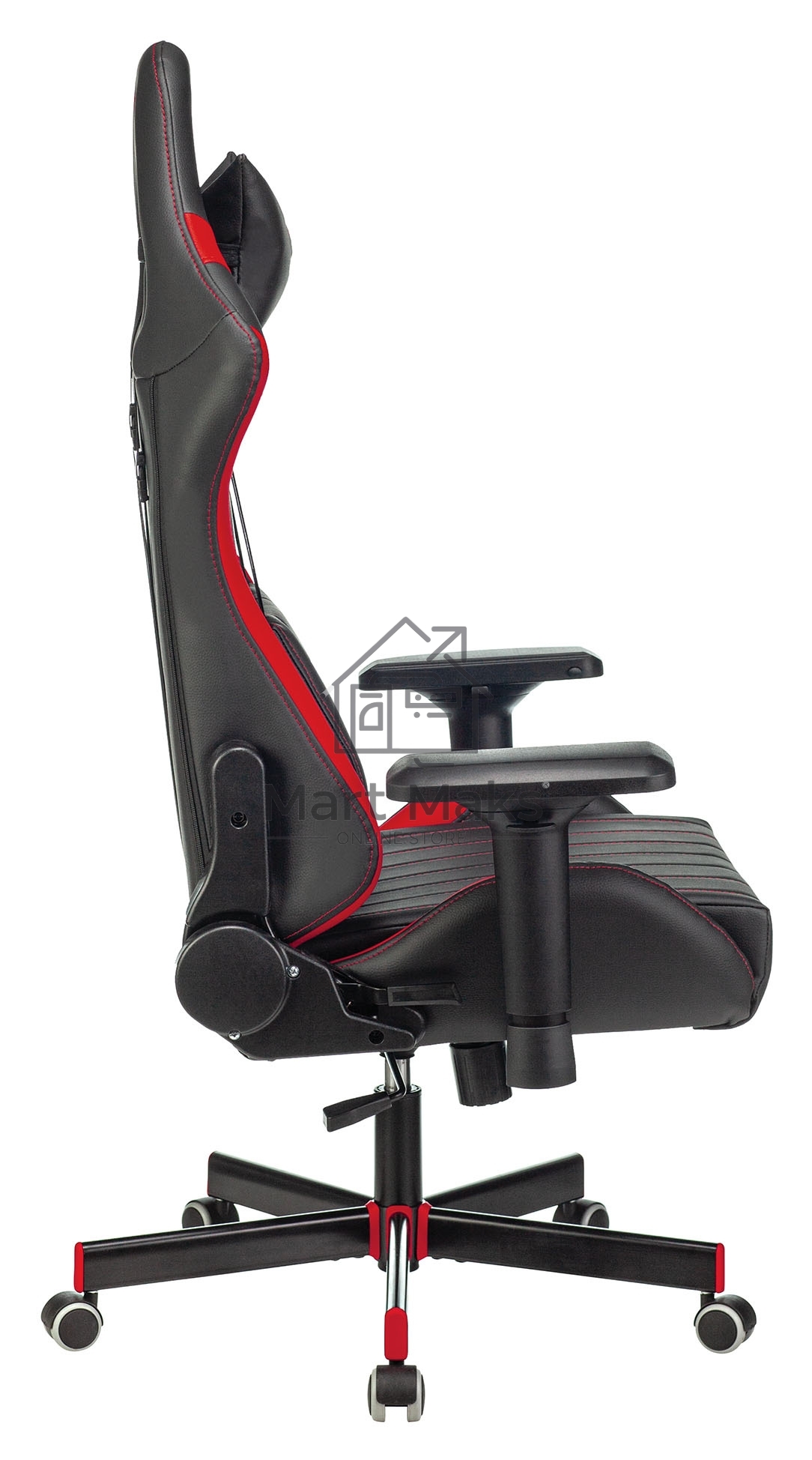 Кресло игровое A4Tech Bloody GC-990 черный/красный искусственная кожа крестовина металл