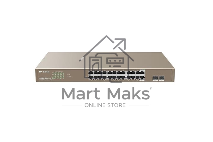 Коммутатор управляемый IP-COM G3326P-24-410W, настенный, настольный, 1000 Мбит/сек, 24 port, SFPx
