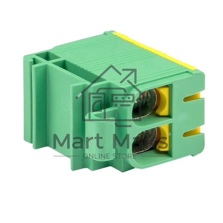 Клемма силовая вводная двойная КСВ 16-50 желто-зеленая EKF PROxima plc-kvs2-16-50-y-green EKF