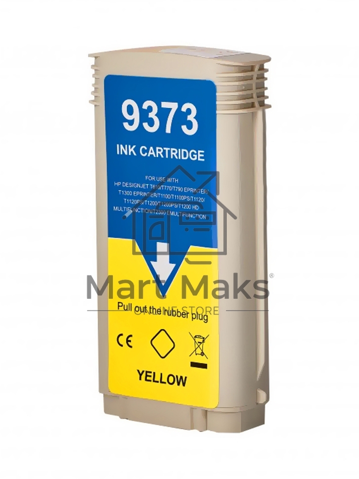 Картридж струйный NVPrint 72 (NV-C9373A) Yellow для HP DesignJet T1100, T1120, T1200, T1300, T610, T620, T770, T790, T2300, T795 (130 мл)