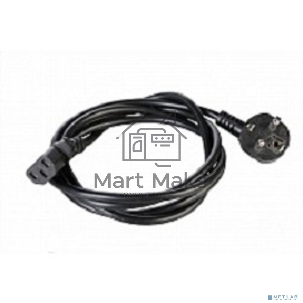 Шнур питания с заземл. IEC 60320 C13/EU-Schuko, 10А/250В (3x1,0), длина 3 м. (R-10-Cord-C13-S-3)