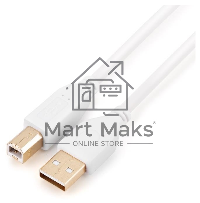 Кабель а/в GOPOWER Длина 1.8 м Разъёмы USB A (M)-USB B (M) Цвет белый 00-00028931