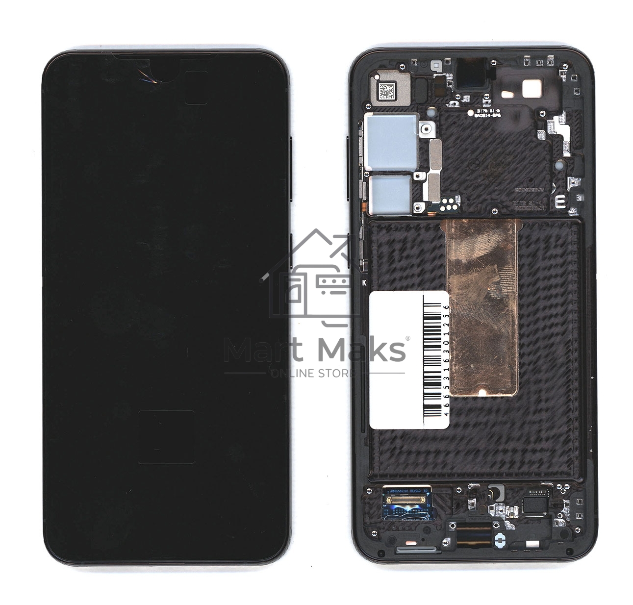 Дисплей для Samsung Galaxy S23 Plus 2023 S916B в сборе с тачскрином ServicePack черный GH82-30476A