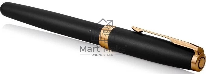 Ручка перьевая Parker Sonnet Core F528 (CW1931516) Matte Black GT F сталь нержавеющая подар.кор.