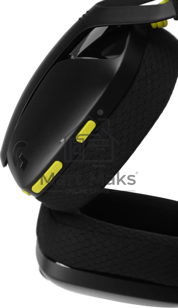 Наушники с микрофоном Logitech G435 Lightspeed черный/желтый мониторные BT/Radio оголовье (981-001052)