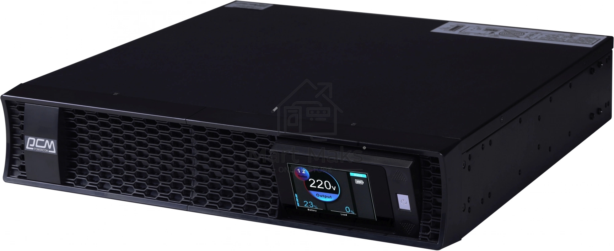Источник бесперебойного питания Powercom Next, On-Line, 1500VA/1500W, Rack/Tower, 8*IEC320-C13, LCD, Serial+USB, SmartSlot, подкл. доп. Батарей (2027190)