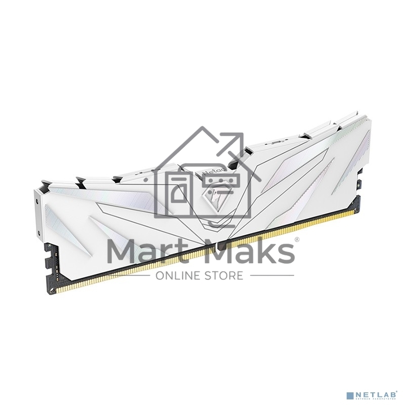 Оперативная память NETAC, DDR4, 8GB (1x8GB), 3600MHz, CL18, DIMM, с радиатором, белый