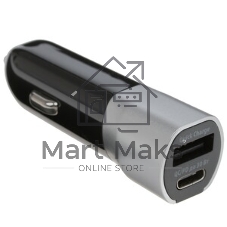 Автомобильное зарядное устройство Qumo PD (Charger 0080), Type C, черный
