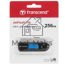 Флешка USB Transcend JetFlash 790W (TS256GJF790W), 256GB, USB 3.1 Gen, R/W 90/40, белый
