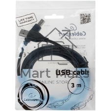 Кабель USB2.0 Cablexpert CC-P-mUSB02Bk-0.5M, AM/microB, серия Platinum, длина 0.5м, черный, блистер