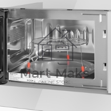 Микроволновая печь встраиваемая Maunfeld JBMO820GW01 белый, 20 л, 1080 Вт, переключатели - сенсор/поворотный механизм