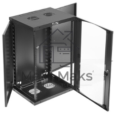Шкаф настенный Next, 18U 550x450, стеклянная дверь, черный