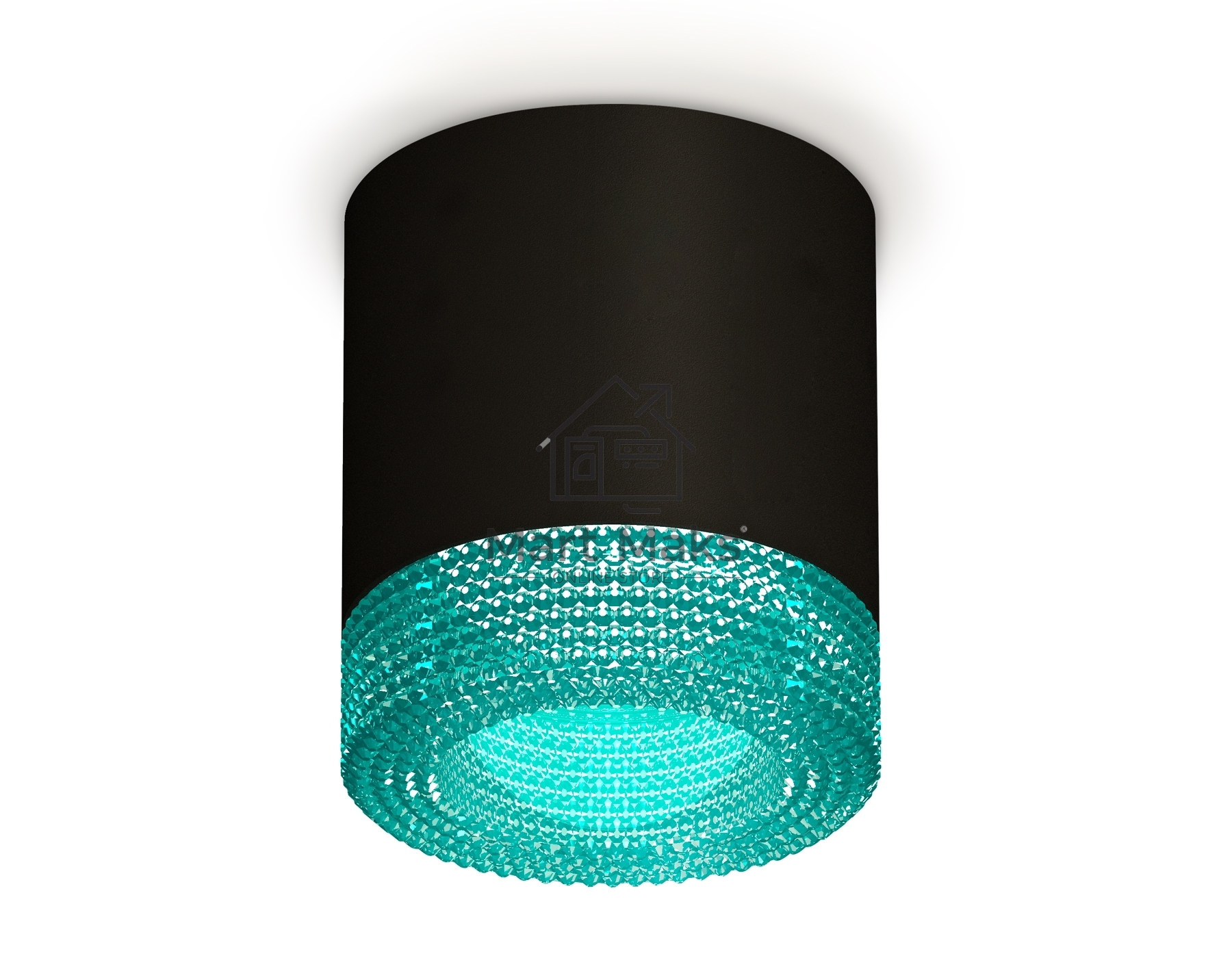 Светильник Ambrella Light XS7402013 SBK/BL черный песок/голубой MR16 GU5.3 (C7402, N7194)