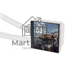Система жидкостного охлаждения Thermaltake MAGFloe 360 Ultra Snow ARGB Soc-AM5/AM4/1200/1700/1851 белый 4-pin 30.6dB Al+Cu LCD Ret (CL-W433-PL12SW-A)