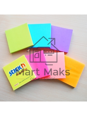 Блок самоклеящийся бумажный Hopax 21165 76x76мм 100лист. 70г/м2 неон малиновый Блок самоклеящийся бумажный Hopax 21165 76x76мм 100лист. 70г/м2 неон малиновый