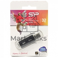 Флешка USB 32Gb Silicon Power Ultima U02 (SP032GbUF2U02V1K), USB 2.0, черный