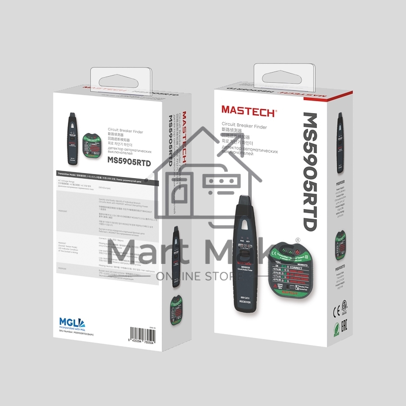 Тестер розеток, детектор автоматов MS5905RTD MASTECH