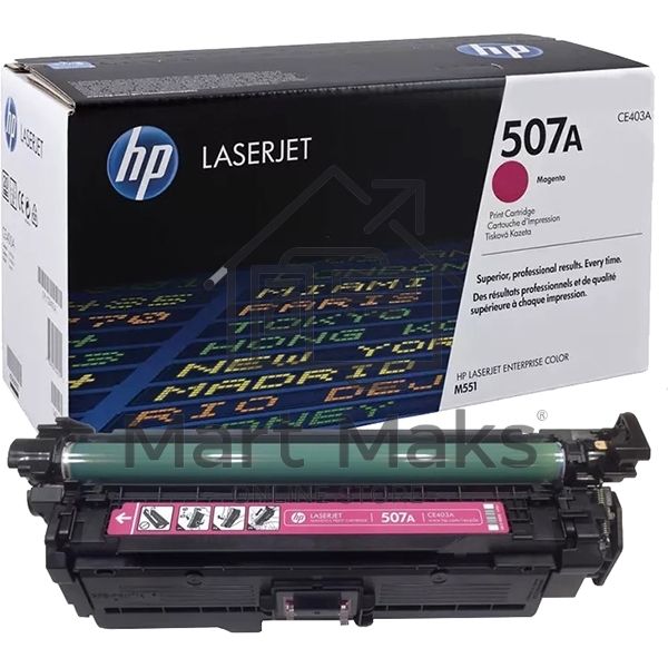 Картридж лазерный HP CE403A пурпурный для CLJ M551 6000стр.