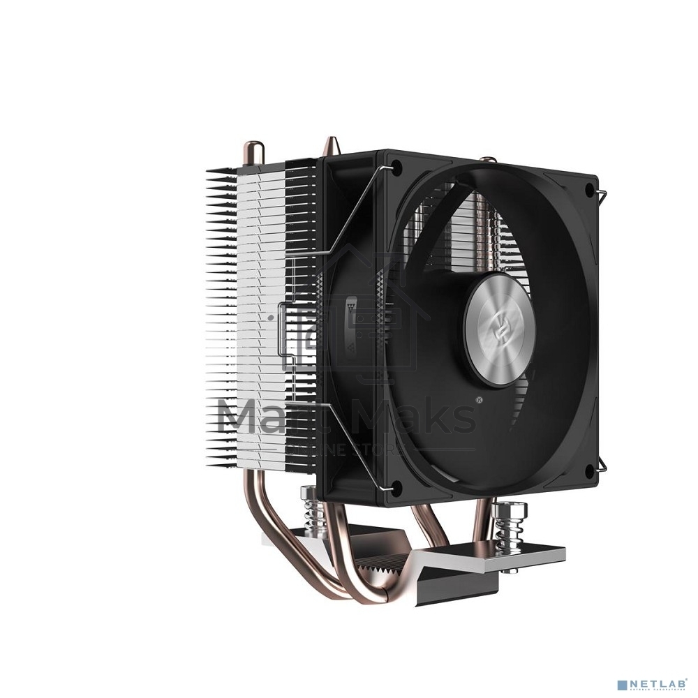 Кулер для процессора PCCooler R200 S115X/1200/1700/AM4/AM5 (TDP 110W, 90mm Non LED Fan, 2 тепловые трубки 6мм, 2200RPM, 28,3dBa)