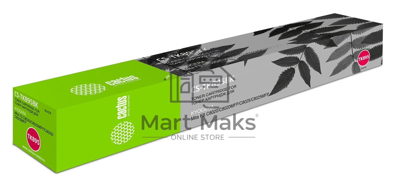 Картридж лазерный Cactus CS-TK895BK черный (12000 стр.) для Kyocera Mita FS C8020/C8020MFP/C8025/C8025MFP