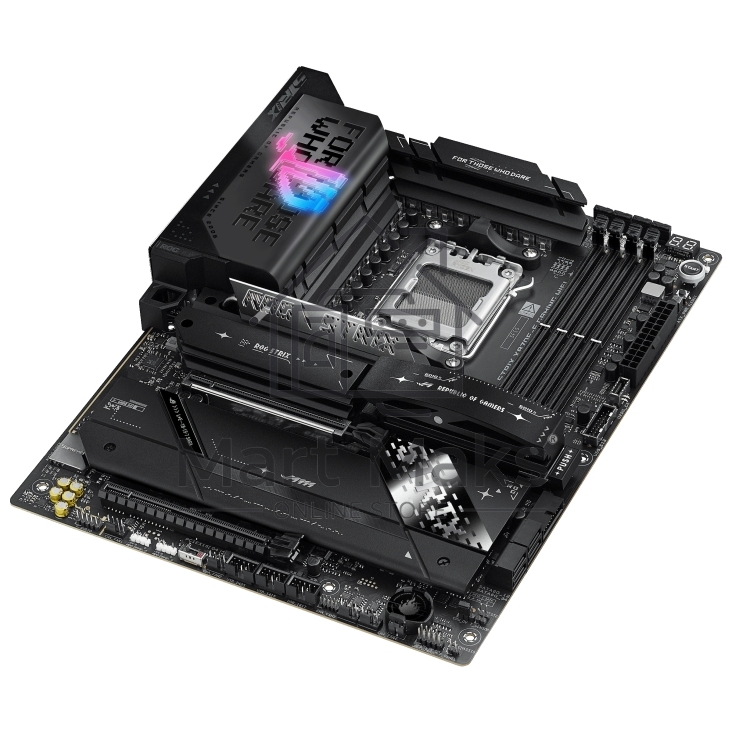 Материнская плата ASUS ROG STRIX X870E-E GAMING WIFI, AM5, AMD X870E, 4xDDR5, 4xSATA, 5xM.2, 1xPCI-E 5.0 x16, 1xPCI-E 4.0 x4, 1xHDMI, 1xUSB-C 3.2 Gen 2, 1xUSB-C 3.2 Gen 2x2, 2xUSB-C 4.0, 1x 5Gb LAN, 9xUSB-A 3.2 Gen 2, 2x3.5 мм, TOSLINK, 1xWi-Fi 7, ATX