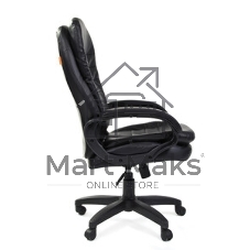 Кресло Chairman 795 LT черный, экокожа, 120 кг, механизм качания