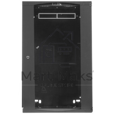 Шкаф настенный Next, 18U 550x450, стеклянная дверь, черный