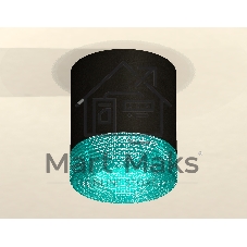 Светильник Ambrella Light XS7402013 SBK/BL черный песок/голубой MR16 GU5.3 (C7402, N7194)