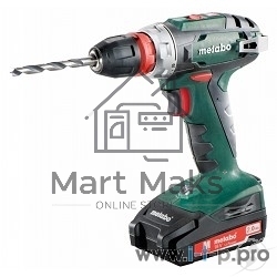 Дрель-шуруповерт Metabo BS 18 Quick 602217500, Аккумуляторный, 18В, 2 АКБ, Кейс