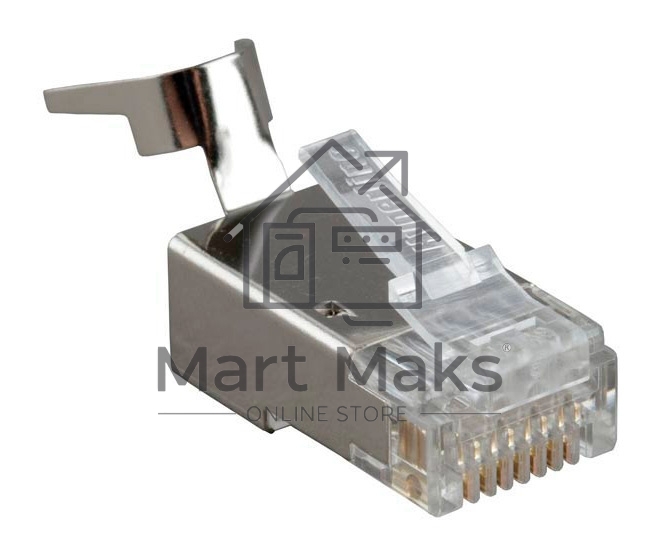 Разъем RJ45 8P8C кат.6 FTP PLUG-8P8C-UV-C6-TW-SH-10 экранир. универс. (уп. 10 шт) Hyperline 49340