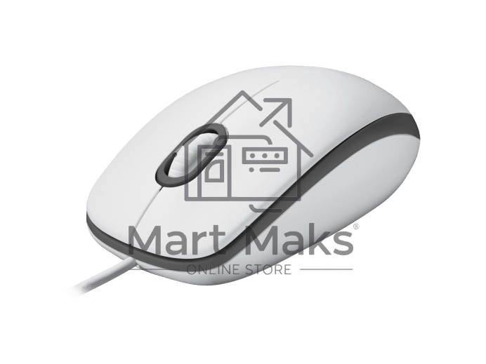 Мышь проводная Logitech M100 белый, 1000 dpi, USB, кнопки - 3