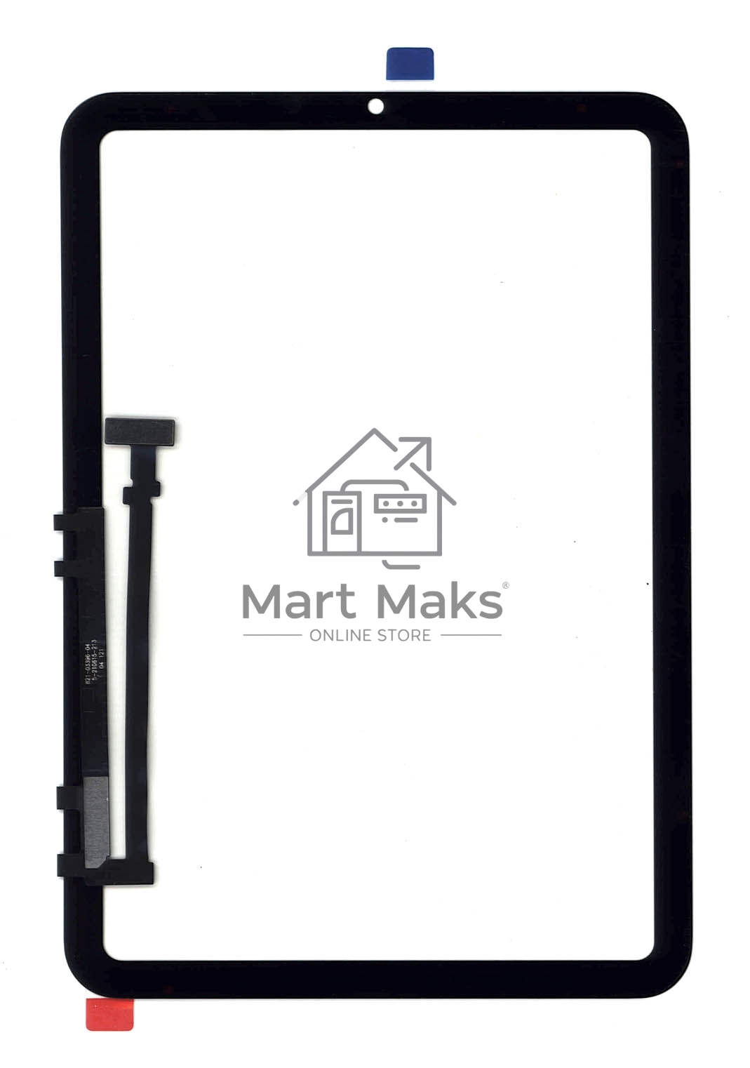 Сенсорное стекло (тачскрин) для iPad Mini 6 2021 (A2567, A2568), черное